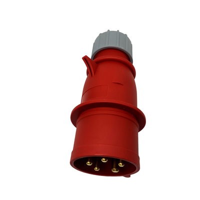 LLANO Waterproof 380V-415V CEE Charging Plug 5 Pin 7KW With Red Connector