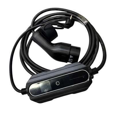 Good price IEC62196 Standard Plug In EV Portable Charger 1 Phase AC 16A Adjustable 3.5kw online