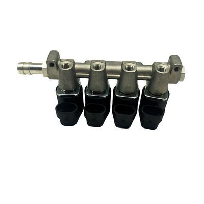 Buy LN-LIG1 4 Cylinder Black Injector Rail for 2 Ohm / 3 Ohm Sequential Injection System online manufacture