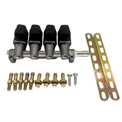 Good price 4-Stroke Alloy LPG/CNG Injector Rail with 3 Ohm Resistance for 4-Cylinder CNG or LPG Cars online