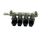 LN-LIG1 4 Cylinder Black Injector Rail for 2 Ohm / 3 Ohm Sequential Injection System