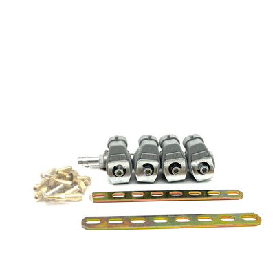LPG CNG Fuel Injection System 2 Ohm Or 3 Ohm Grey Injector Rail for Autogas