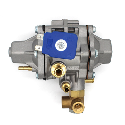 Aluminum Alloy Blue And Silver CNG Pressure Regulator with 17W Coil Power