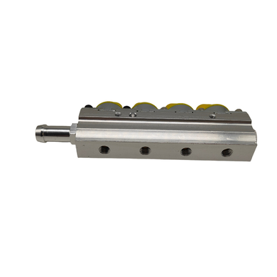 Yellow Silver Rail Injector Professional Tested For 4 Cylinder CNG Or LPG Cars