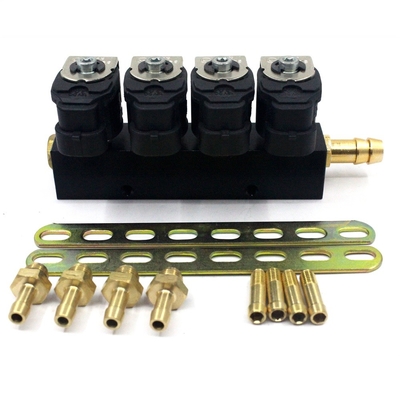 Grey Black LPG CNG Injector Rail in Sequential Fuel Gas Injection system