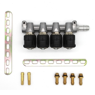 stable performance 2 Ohm LPG CNG Injector Rail 4 Cylinder For Autogas Car Kits