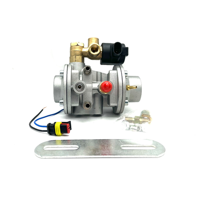 Silver Black Car Fuel CNG Pressure Regulator 12VDC For Sequential Injection System