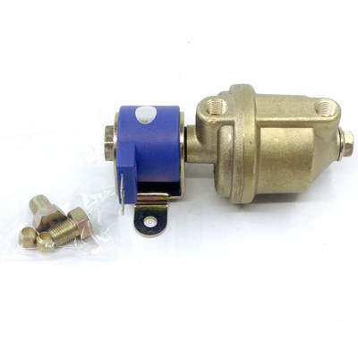 Bronze U Shape Channel CNG LPG Fuel Filter Integrated With Solenoid Valve