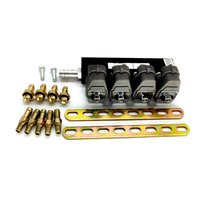 Good price 167HZ 2 Ohm Grey Injector Rail LN-LIG1S For 4 Cylinder CNG LPG Gas Conversion Kit online