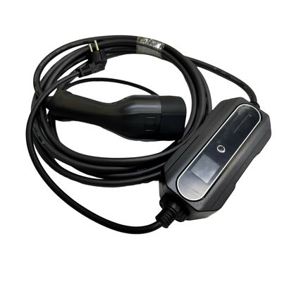 Good price Silver Plating EV Portable Charger 1 Phase AC 16A Adjustable With Schuko Charging Plug online