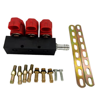 Good price Red 2 Ohm / 3 Ohm 3 Cylinder LN-VTK03 For CNG / LPG Common Injector Rail online