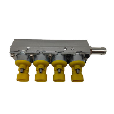Good price LLANO Aluminium 4 Cylinder Injector Rail with 2 Ohm Resistance for Sequential Injector System online