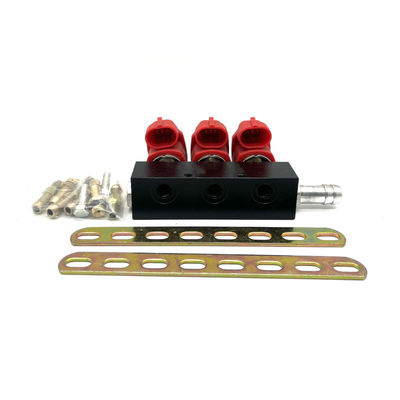 Good price Red Gas Fuel LPG CNG Injector Rail Easy Installation For 3 Cylinder Engine online